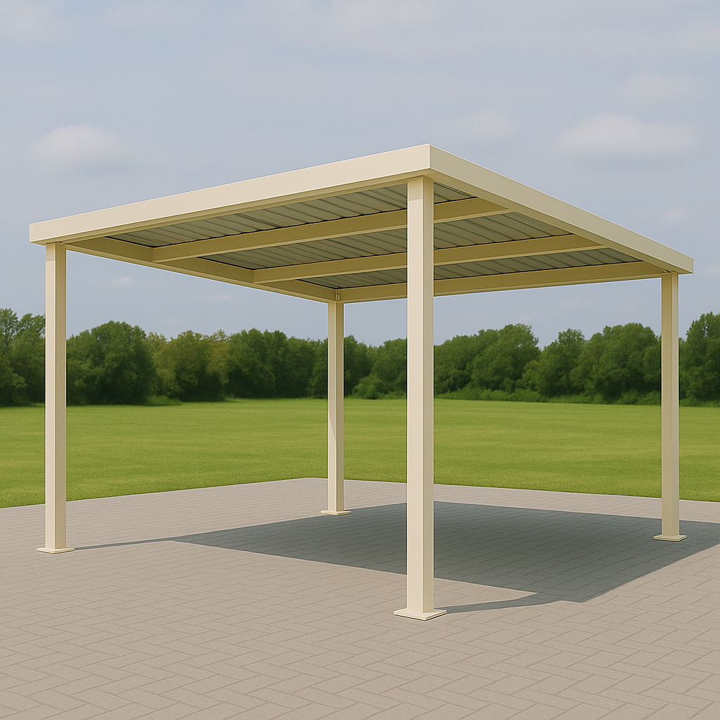 Freestanding Flat Roof Trimdeck Patio Kit - 3m x 4m
