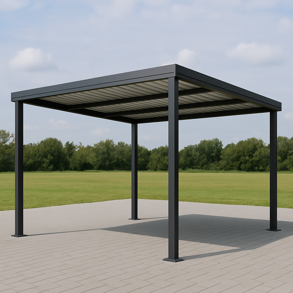 Freestanding Flat Roof Trimdeck Patio Kit - 4m x 7m
